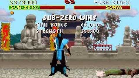 Mortal Kombat - MS DOS PC CD version - Sub-Zero playthrough