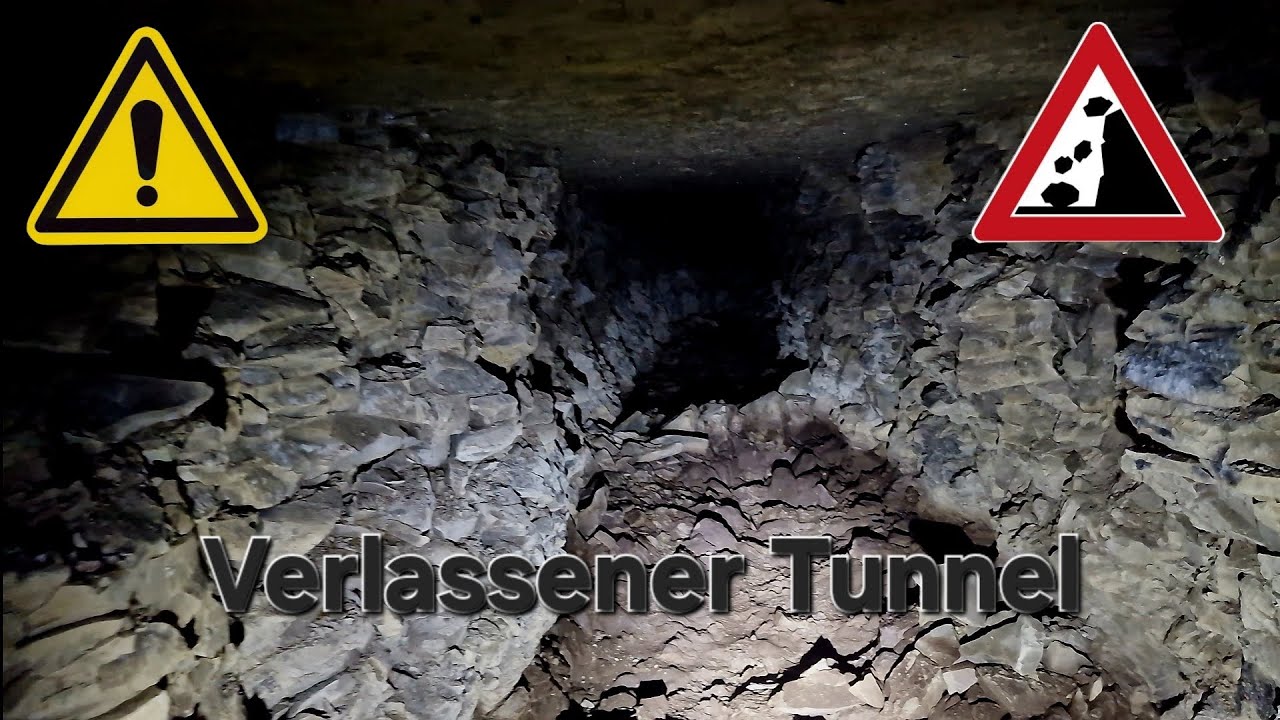 Unterwegs in verlassenem Tunnelsystem.
