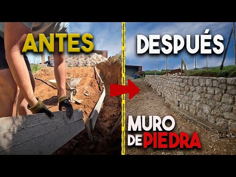 Construimos un MURO de Piedra NATURAL Paso por Paso