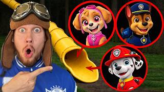 SLIDE EATER VS PAW PATROL - CHASE, MARSHALL and SKYE