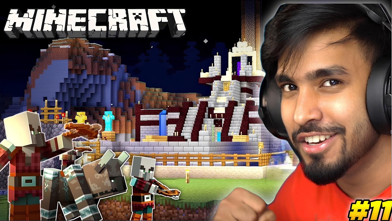 CAN I DEFEND MY CASTLE FROM A PILLAGERS RAID | MINECRAFT GAMEPLAY | #11 ...