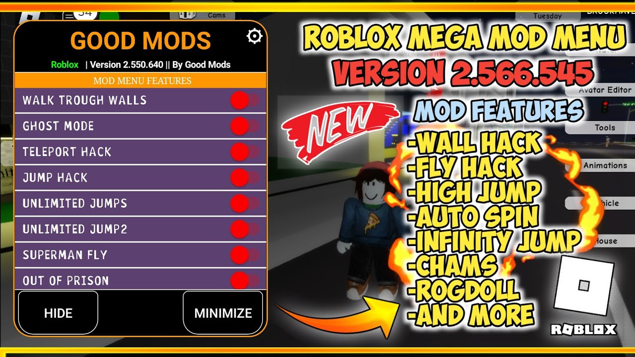 🤑Roblox 2.594.525 Mod Menu - Roblox Mod Apk v2.594 Gameplay 