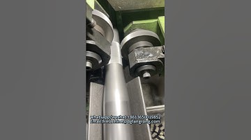 Automatic metal three rollers thread rolling machine #machine #threadrolling #thread #steel #metal