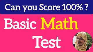 Basic Maths quiz part 1 - Can you score 100% | Try to score full marks students | class 8 & 9