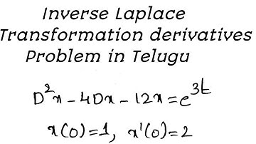 Inverse Laplace transformation derivatives problem  | in Telugu | by Maths Btech