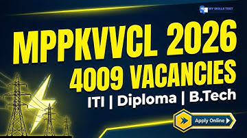 MPPKVVCL Recruitment 2026 🔥 4009 Vacancies | ITI, Diploma, B.Tech | Apply Online