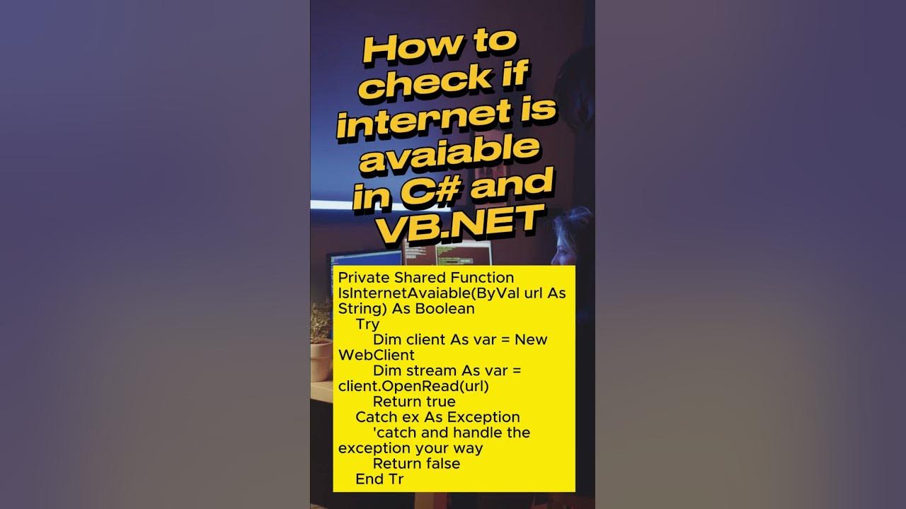 how-to-check-if-internet-is-available-in-c-and-vb-net-shorts-youtube