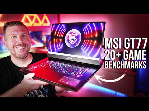 MSI GT77 Titan - 20+ Game Benchmarks with RTX 4090 Laptop Gameplay LIVE!