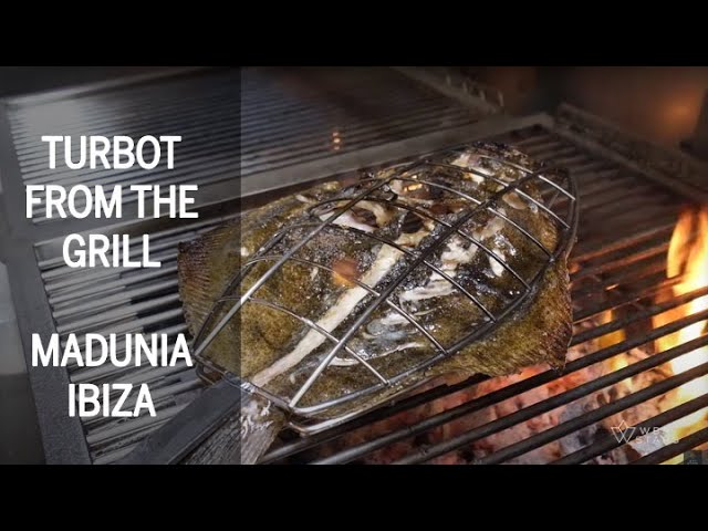 Delicious Turbot from the Grill at Madunia restaurant Ibiza
