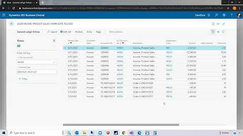 D365 Business Central: Account Schedule Filters and Dimensions