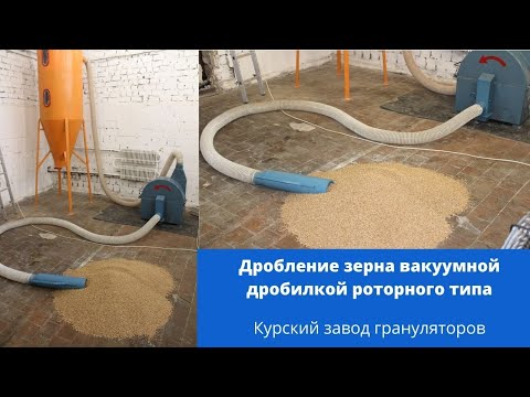 Как вакуумная дробилка измельчает зерно?