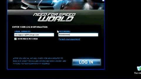 Need For Speed World online login problem