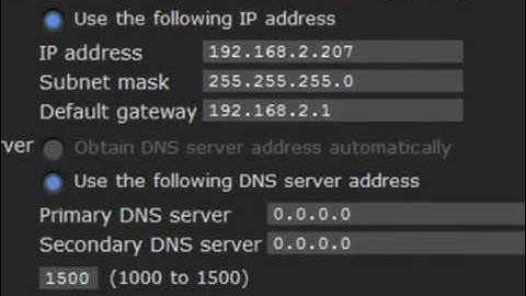 Setting IP Addresses on IP Cameras
