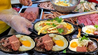 Amazing Vietnamese Street Food! Steak - Bo Bit Tet, Bo Ne, beef, eggs, pate, potato & cheese