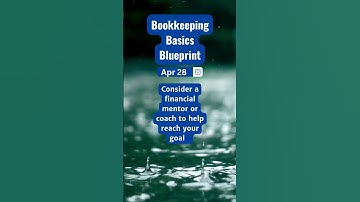 Day 119 Bookkeeping Basics Blueprint: Exploring Financial Mentorship #shorts