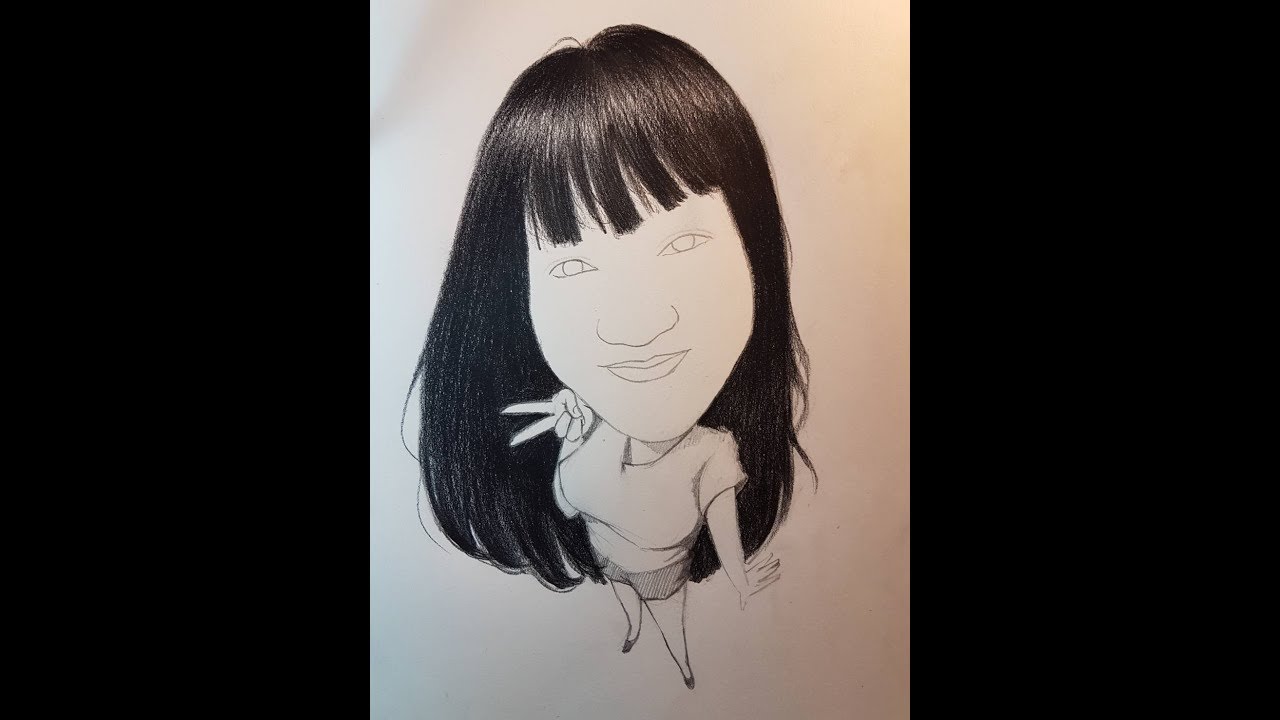 hair drawing การฝึกวาดผม