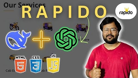 Rapido Clone - Bike Taxi App UI (Fully Responsive) using (Chat GPT + Deep Seek ) | Shubham Bytes