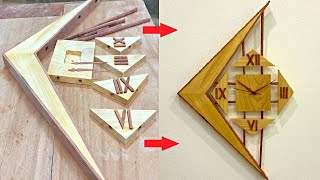 Amazing woodworking project  Design a modern style wall clock.