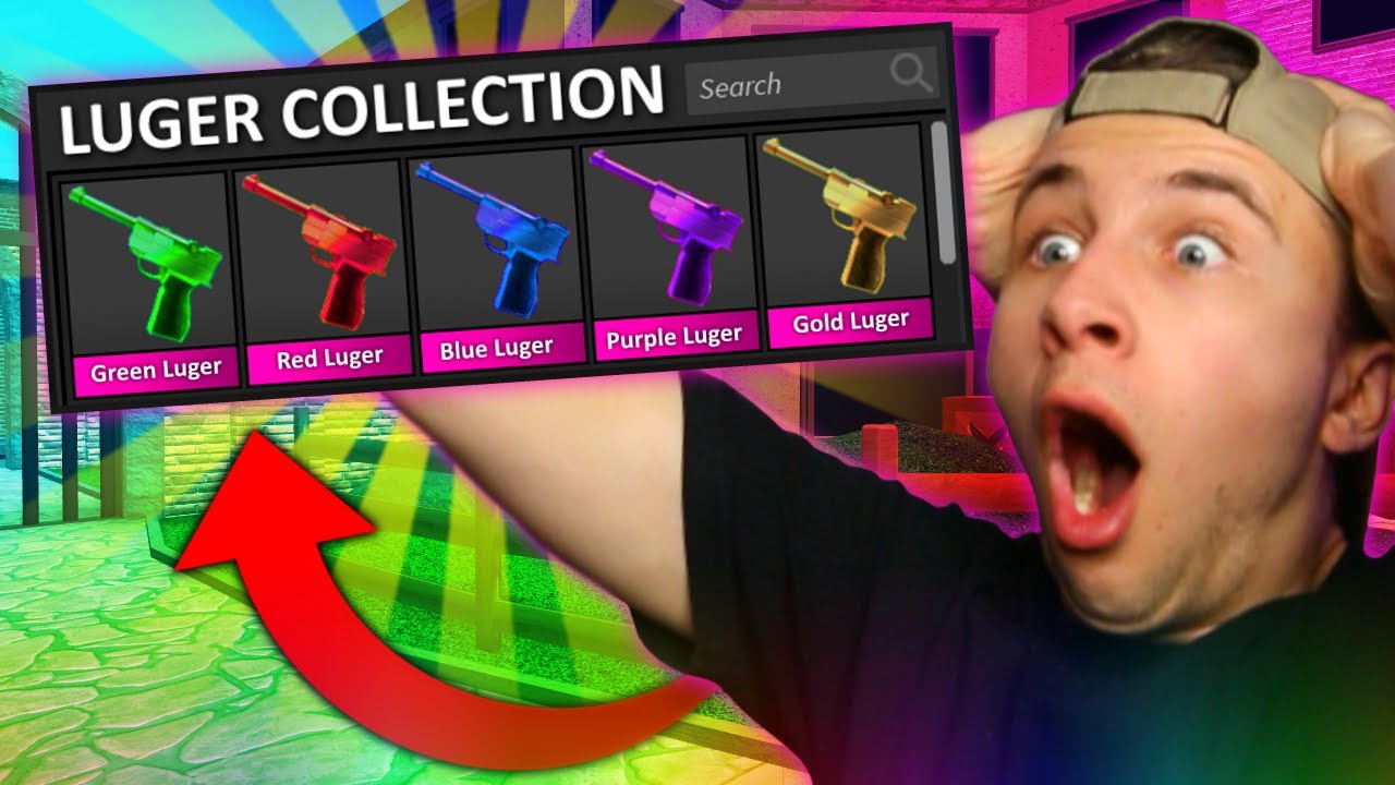 How To Get Every Luger Color In Mm2 Youtube - roblox golden luger