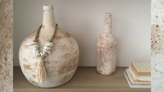 Превратите стеклянные вазы в состояние состаренной керамики. Субтитры.
