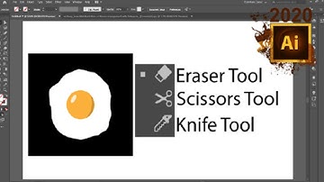 Adobe illustrator class 55 Eraser tool Scissors tool Knife tool Urdu/Hindi