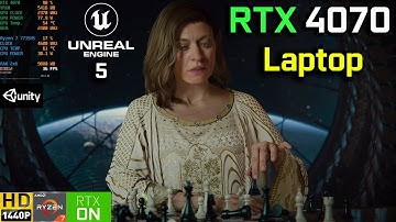 Unity Engine Enemies Tech Demo, Ray Tracing, DLSS 1440p - RTX 4070 Laptop