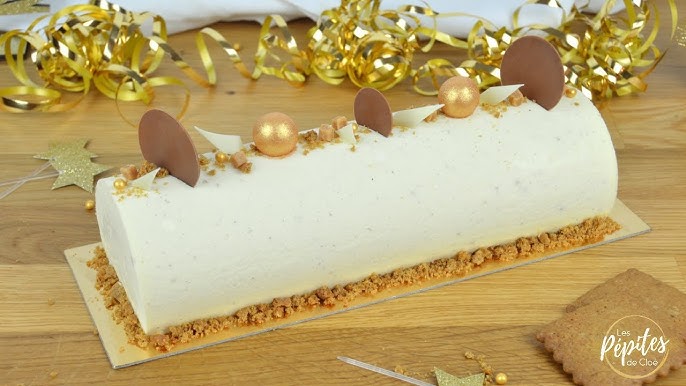 Recette Bûche Vanille insert coulant Praliné 