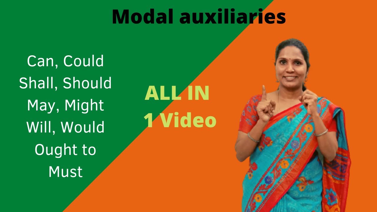 Modal auxiliaries |ALL IN 1 Video| Can, Could ,Shall, Should, May, Might, Will, Would, Ought to,Must