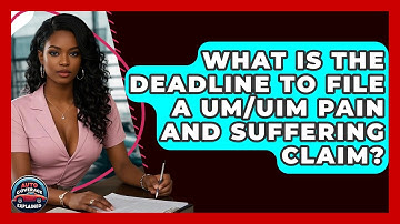 What Is The Deadline To File A UM/UIM Pain And Suffering Claim? - Auto Coverage Explained