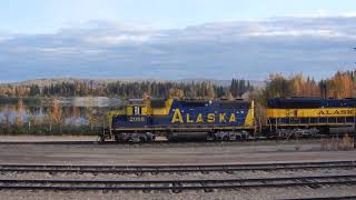 Alaska Railroad, Fairbanks Yard, viewed from the Denali Star