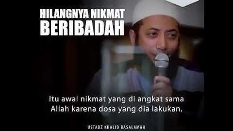 Kenapa hilangnya nikmat ibadah???ini jawaban Ustad DR.Khalid Basalamah,LC,MA