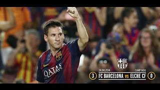 Barcelona vs elche | all goals & highlights 24.08.2014 hd