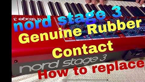 How to replace Genuine Rubber contact of nord stage 3