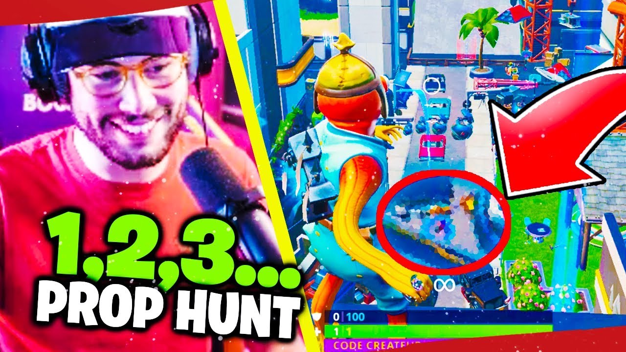 JE DEVIENS LE MEILLEUR CHASSEUR DU 1,2,3 PROP HUNT ! - YouTube
