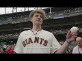 Brandin Podziemski Throws a fire First Pitch for the Giants!
