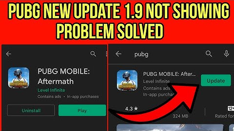 Pubg Update not Showing in Play Store | How to update 1.9 Pubg | How to update pubg 1.9|