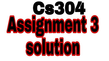 cs304 assignment 3 solution\\2020