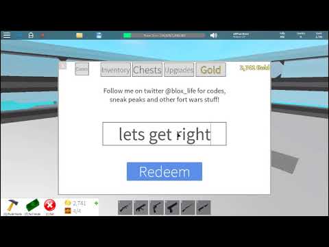 roblox fort wars code