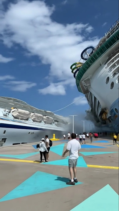 DISASTER STRIKES: CRUISE SHIPS CRASH IN PORT