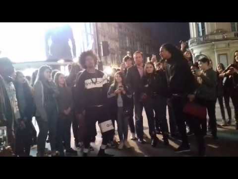 Les Twins At Piccadilly Circus 16th May 2018 Laurent Larry Cypher 