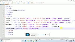 How to create html form-9- video tutorial 2020