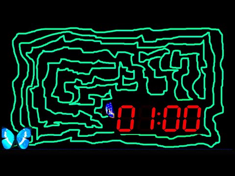 Butterfly flying timer 1 minute Countdown