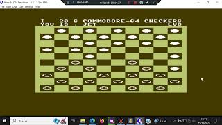 Checkers - Commodore 64 - Hoxs64 - Test Windows 10