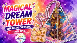 📚 Magical Book Charm ✨🌙 | Relaxing Coloring Timelapse 🎨 | Color Melody screenshot 1