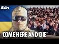 'I'll have to kill you all': Moment masked Ukrainian officer INFILTRATES  Putin's army drive