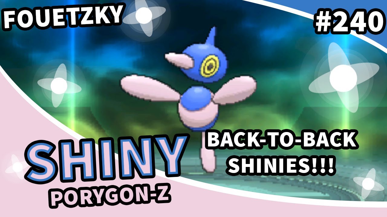 BACK TO BACK SHINIES! Shiny 240 SHINY PORYGONZ REACTION! Pokémon