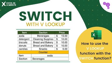 CREATING A LOOKUP COUNTER WITH SWITCH AND VLOOKUP BY EXCEL IN A MINUTE