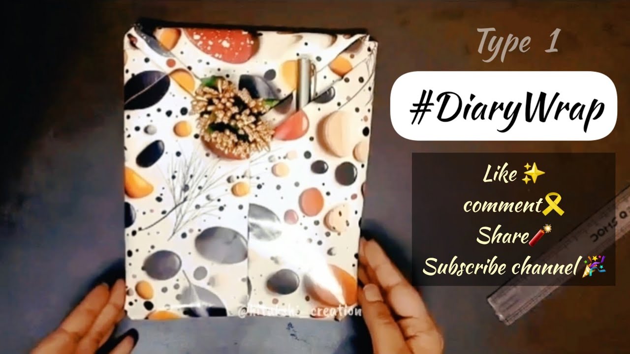 Gift Wrapping ️ diary wrap [#idea 1] #anubha #newthing #viral #diy # ...