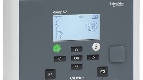 VAMP 57 relay local and remote selections