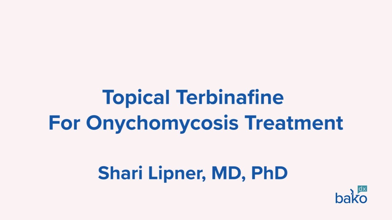 Topical Terbinafine for Onychomycosis Treatment YouTube
